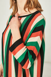 Green black anise sweater